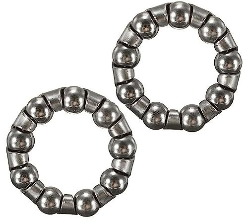 Laxzo ® Bike Ball Bearing Retainer Replacement Mountain Bike Parts 1/4 inch x 9 Balls Bicycle Repair Accessories for Kids/Stretch Bicycle MTB Bicycle Ball Bearings Bike Crank Bottom Bracket