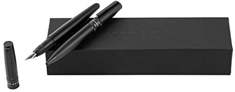 Hugo Boss Illusion Gear HPBP212A Kugelschreiber und Füllfederhalter, Schwarz