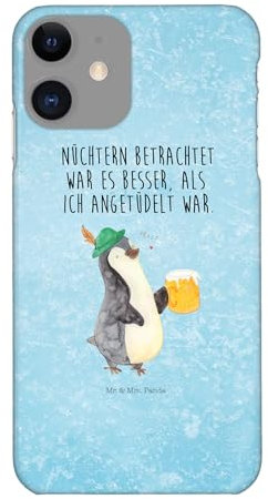 Mr. & Mrs. Panda Handyhülle passend für iPhone 11 Handyhülle, Blau
