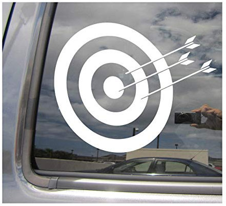 myrockshirt Zielscheibe Bogen Bogensport Sportbogen ca. 15cm Aufkleber Sticker FREIE Farbwahl Autoaufkleber Wandtattoo Sticker