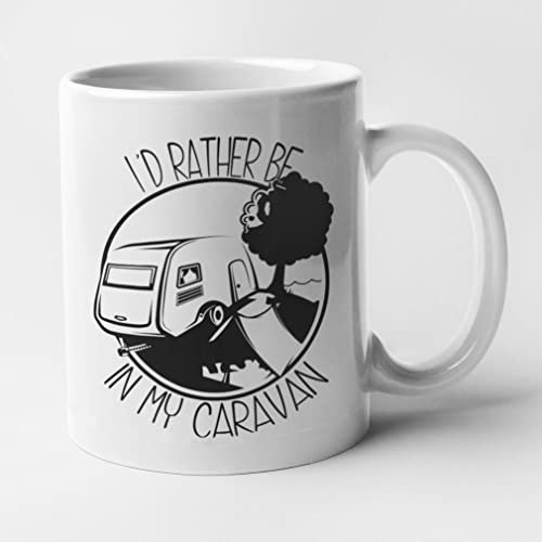 McMug - I'd Rather Be in My Caravan - Caravanning Mug, Ceramic, 11fl.oz.