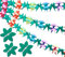 G2PLUS 3 Stück Hawaii Papiergirlanden - 9M Sommer Tropische Garland - Deckenhänger Papier Girlande für Luau Hawaii Party Babyparty