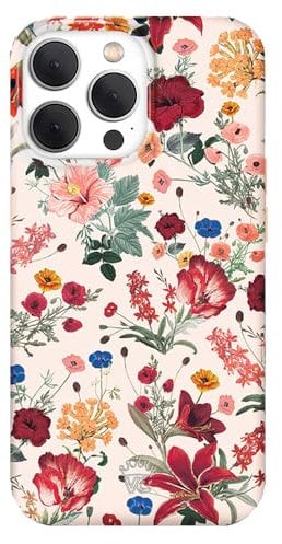 VELVET CAVIAR for iPhone 14 Pro Max Case - Compatible with MagSafe - 10ft Drop Tested - Vintage Floral Wildflowers