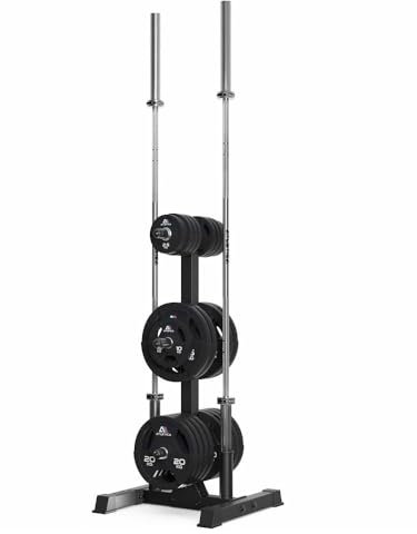ATLETICA Rhino Storage | Ablage für Gewichte | Ablage für Ø 50 mm Scheiben und Stangen | Mehr Ordnung im Gym | Platzsparend | Hochbelastbar | Gummiprotektoren | 21 kg