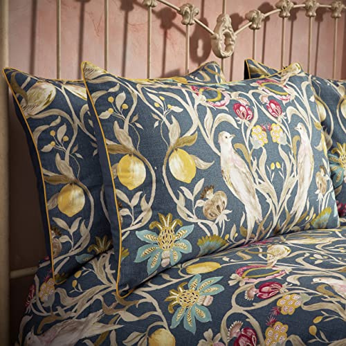 EW by Edinburgh Weavers Liberty Pillowcase Pair,Navy,50 x 75cm