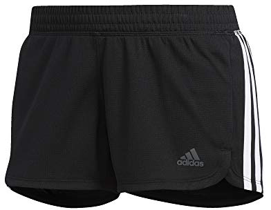 Adidas Damen Shorts Pacer 3-Stripes Knit Shorts (Plus Size)