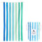 Dock & Bay Beach Towel - Quick Dry, Sand Free - Compact, Lightweight - 100% Recycled - Includes Bag - Summer - Endless River - Extra Large (200x90cm, 78x35)