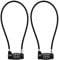 NBYT Steel Cable Rope 4-Digit Combination Lock,Cabinet Handle Padlock,diameter3/16,length15,Suitable for Lockers, File Cabinets, Wardrobes, Small Fences, Refrigerator Door,Small Sheds, Pet Door.