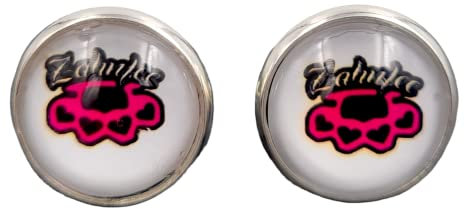 Stechschmuck Ohrstecker Handmade Ohrclips Ohrklemmen Spruch Zitat Motto Zahnfee Schlagring Silber Farben Damen Kitsch Kawaii 1 Paar Größe Wählbar (Ohrclips 10mm)