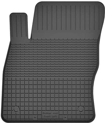 Gummimatte Gummi Fußmatte Fahrer Fußmatte für Skoda Octavia III (12-20) / VW Volkswagen Passat B8 (ab 14) / Tiguan II (ab 15) - Hoher Rand 15 mm