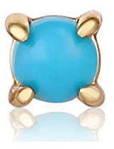 Ania Haie Damen-Piercingschmuck 925er Silber Türkis One Size Gold 32020300