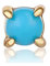 Ania Haie Damen-Piercingschmuck 925er Silber Türkis One Size Gold 32020300