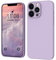 WXX for iPhone 12 Pro Max Case Silicone Soft Ultra Slim Case Camera Protection 12 Pro Max Phone Case Thin Cover Rubber Lightweight Anti-Scratch Compatible for iPhone 12 Pro Max 6.1-inch Light Purple