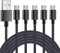 SILCOSTAR USB Micro Braided Sync Charging Cable For Nokia 105,106,110,125,130,150 (2020),210,220 5G,215,216,225,3310 (2017) Nokia 2720 Flip,2660 Flip,Nokia 1,1 Plus,Nokia 2,3,5,6