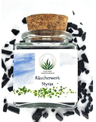 Räucherwerk Styrax aromatisch, frisch, leicht blumig Glas 50 ml