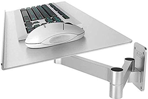 Elbow Rest for Desk Keyboard Tray Drawer Platform Tray Keyboard, Adjustable Wall-Mounted Mouse Keyboard Bracket, Space Saving Telescopic Industrial Wall-Mounted Keyboard Stand