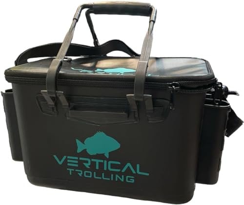 Vertical Trolling BORSA IMPERMABILE PORTA VIVO ED ESCHE (Medium (28lt))