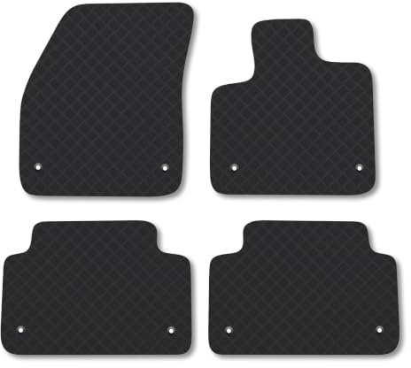 Land Rover Range Rover Evoque (2019+) [Automatic] 3mm Rubber Car Mats | Tailored Fit Durable Floor Mats Full Coverage Protection Waterproof Accessories Easy Clean Anti Slip Made in the UK