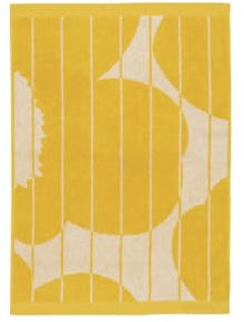 Marimekko Vesi Unikko Hand Towel 50x70 cm - Spring Yellow, Ecru