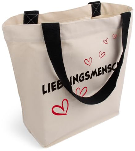 Cottonbagjoe geräumige Tragetasche | personalisiert bedruckt | Oma Motiv | mit Innentasche, Reißverschluss und großem Boden | Baumwolltasche Stofftasche Geschenck für Großmutter | Öko-Tex 103