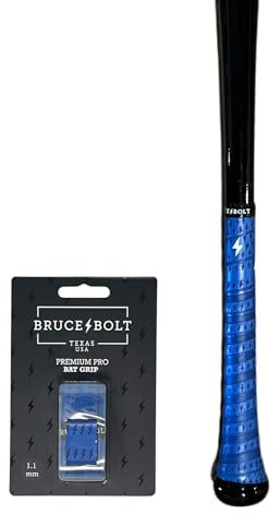 BRUCE BOLT Premium Pro Baseball- und Softball-Schlägergriff, 1,1 mm, Königsblau