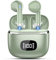 Cuffie Bluetooth, Auricolari Bluetooth 5.3 Stereo HiFi con 4 ENC Mic, 40 Ore di Durata, Cuffiette Bluetooth Cancellazione Rumore con LED Display,Touch Control, IPX7 Impermeabili Cuffie Wireless, Verde