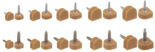 QUARKZMAN 10 Paare Hochhackige Ersatzspitzen Kit 8/9/10/11/12mm Beige | U Geformte Schuhe Absätze Reparatur Schützer Kappen Dübel für Hochabsatz Schuhe