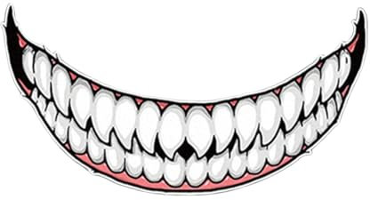 Aufkleber Für Motorradhelme, Evil Smile Großer Mund, Böse Augen Auto Motorrad Helm, Selbstklebender Aufkleber Für Hockey-Helme, Auto Motorrad Helm Mofa Roller Waschanlagenfest, Reflektierender Moto