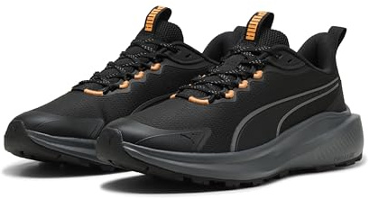 PUMA Unisex Skyrocket LITE Trail Road Running Shoe, Black-Heat FIRE, 10 UK