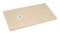 FRASCIO Duschtasse 75 x 100 cm Line Extra Slim Elfenbein hell Ral 1015 aus Kunstharz und Marmorpulver mit Ablaufgarnitur