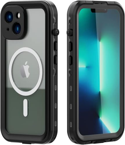 MP+ Case for iPhone 14 Plus Waterproof Case,IP68 Waterproof Snowproof Dustproof Dustproof Military Bumper Case for iPhone 14 Plus Full Body Heavy Duty Rugged Protective Black