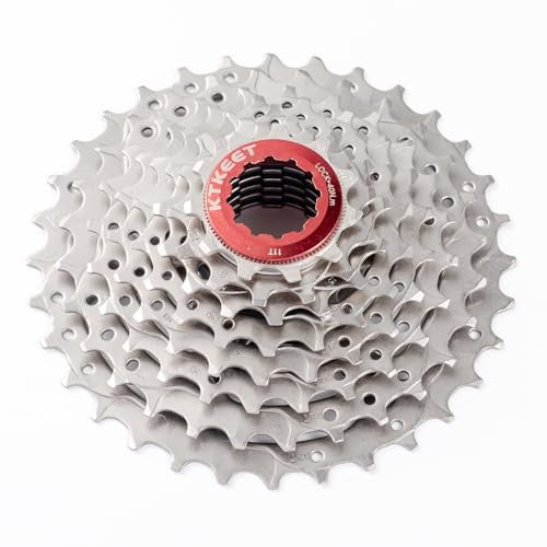 KTKEET Casete de 8 velocidades 11-30T/32T/34T/36T/40T/42T/46T piñón de bicicleta de montaña de 8 velocidades compatible con Shimano Ultegra xt Sunrace Sram (11-32T)