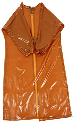 Gadpiparty Wear-resistant Arbeitsanzug Mit Elastischen Bündchen Langlebig Und Atmungsaktiv Für Schlachthaus Chemie Lager Und Handwerkliche Tätigkeiten Unisex Transparent-gelb