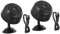 Mikikit 2St Night Vision Camera Indoors Camera moitor Mini Camera WLAN cam monitör Infrared Camera monitorre Wireless Webcam hochauflösend Nachtsicht Plastik Black