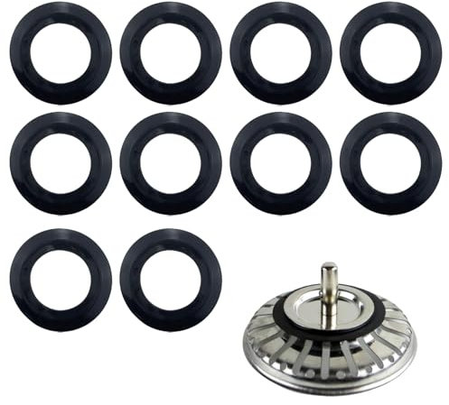 10 Pcs Franke Sink Plug,Sink Plug Rubber Seal,Pop Up Plug Washer,Pop Up Sink Washers,Sink Plug Replacement Rubber Gasket,for Kitchen Drain Sealing Universal Replacement Accessories