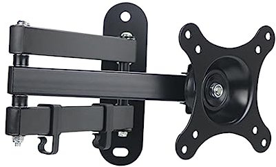 HOMSFOU Monitor Stand for Lcd Led Tv Wall Mount Bracket Height and Angle Fits Monitor for Gaming Desk Setup