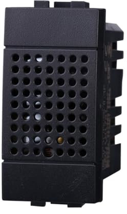 Sensore acustico, Modulo nero, Compatibile Con BTicino Living, frutti, interruttori, pulsanti, deviatori, dimmer, sensori, PIR, buzzer, Per Placche originali e compatibili