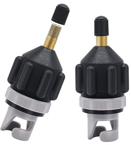 LQTSLFM Adaptateur Gonfleur Sup, 2 Pièces Adaptateur de Pompe Sup, Adaptateur Paddle pour Compresseur, Adaptateur Gonflage pour Planche Sup Bateaux Gonflables Kayaks Matelas Pneumatique (Noir)