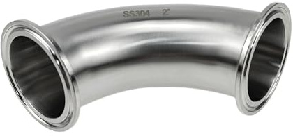 Geife 2 inch Tri-Clamp Rohrbogen 90° Edelstahl AISI304/1.4301 (2)