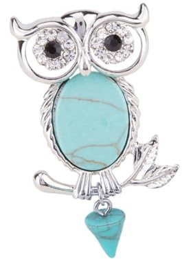 VANZACK Vintage Eule Brosche Legierung Modisch Zierlich Damen Party Kleidung Schmuck Anstecknadel