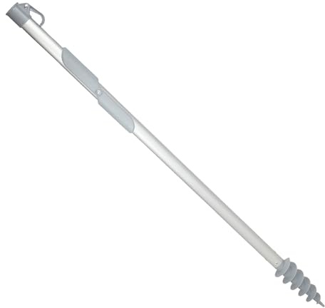 Pincho Soporte Sombrilla Playa Sombrilla Playa Aluminio, Umbrella Stand 32 mm Ø, Umbrella Base Tubo Ligero, Antiviento Mango Plegable - Anclaje Arena Hélice 97 cm, Uso Fácil