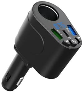 Ubric FM Transmitter Auto Bluetooth PD Typ C Schnellladegerät Zigarettenanzünder Spannungsanzeige
