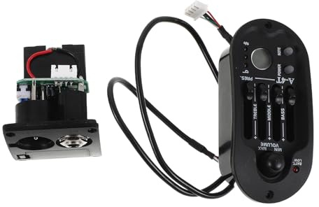 TOYANDONA 1set Preamplificatore Pickup Chitarra Acustica Portatile con Equalizzatore Bande e Display Lcd per Chitarre Acustiche ed Elettriche Compatibile con Amplificatori e Accessori