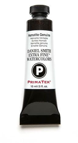 DANIEL SMITH Extra Fine Watercolor 15ml Paint Tube, Hematite Genuine, 0.51 Fl Oz (Pack of 1)