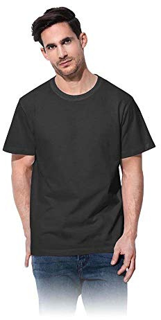 Stedman Apparel Men's Comfort-T/ST2100 Regular Fit Classic Short Sleeve T-Shirt, Black Opal, X-Large