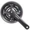 SHIMANO KettenradgarniturAcera FC-M361 4-kant - 28/38/48 Z, mit KS-Ring, schwarz, 170 mm Kurbellänge, -4,0 mm Einpresstiefe - 7-/8-fach, für Kettenschutzmontage geeignet