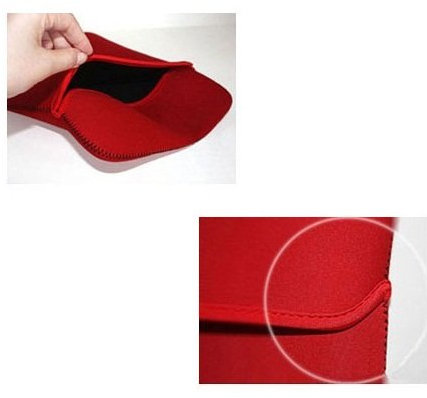 King of Flash 9.7 Red Slim Soft Neoprene Sleeve Compatible with iPad 3, iPad Protection Reversible Fully padded Cover Case