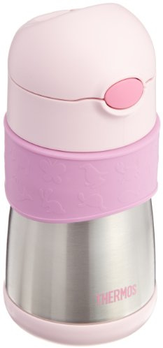 Thermos Japanese Vacuum Insulation Baby Straw Mug Bottle 0.29L Pink FFH-290ST