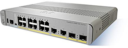 Cisco Catalyst 3560CX-8PC-S Switch di rete a 8 porte Gigabit Ethernet, 8 uscite PoE+, budget PoE 240 W, garanzia limitata a vita con formula avanzata (WS-C3560CX-8PC-S)