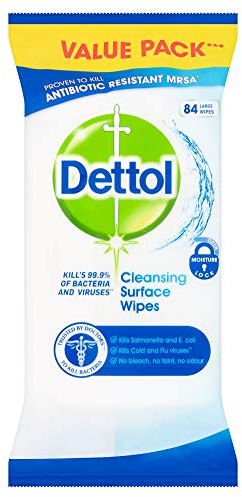 Dettol Antibacterial Surface Cleaning Wipes, 84 each